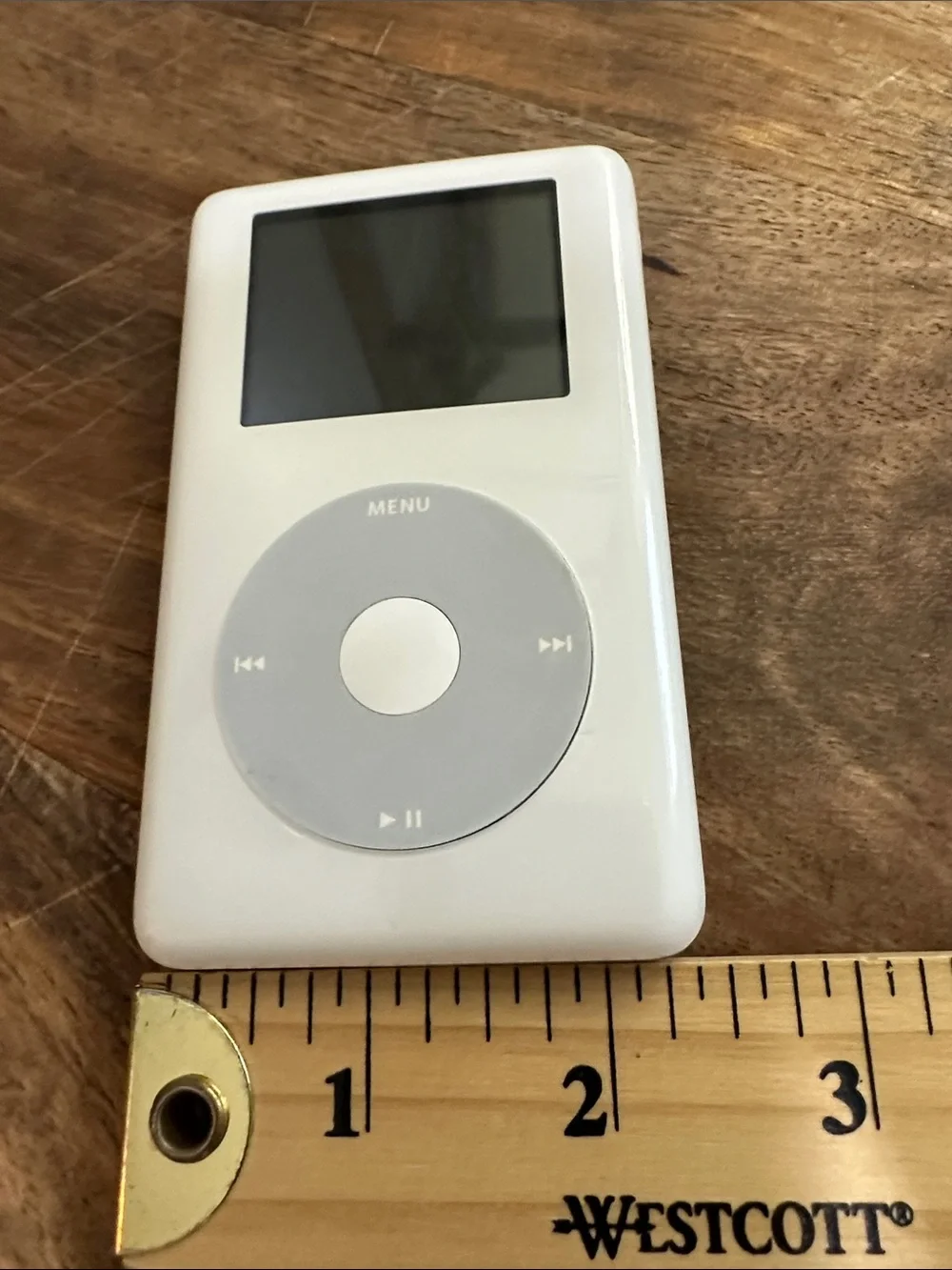 Apple iPod Classic 4th Generation White HP Logo Model MP7001 As Is Parts Only